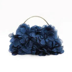 Evening Polyester Evening Bags in Apricot Navy