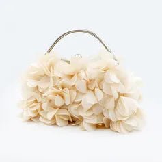 Evening Polyester Evening Bags in Apricot Navy
